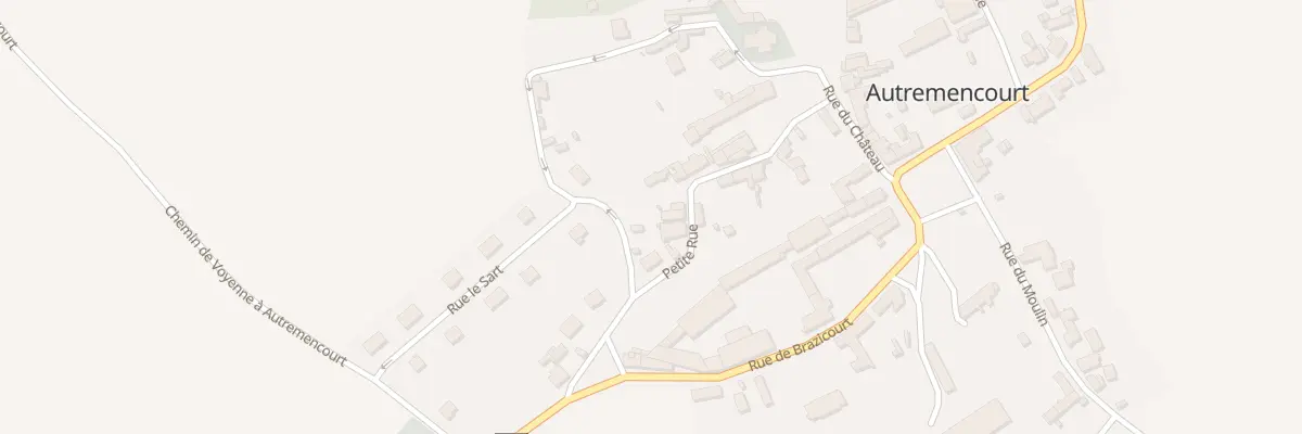 Plan du 6 Ptr Petite Rue à Autremencourt