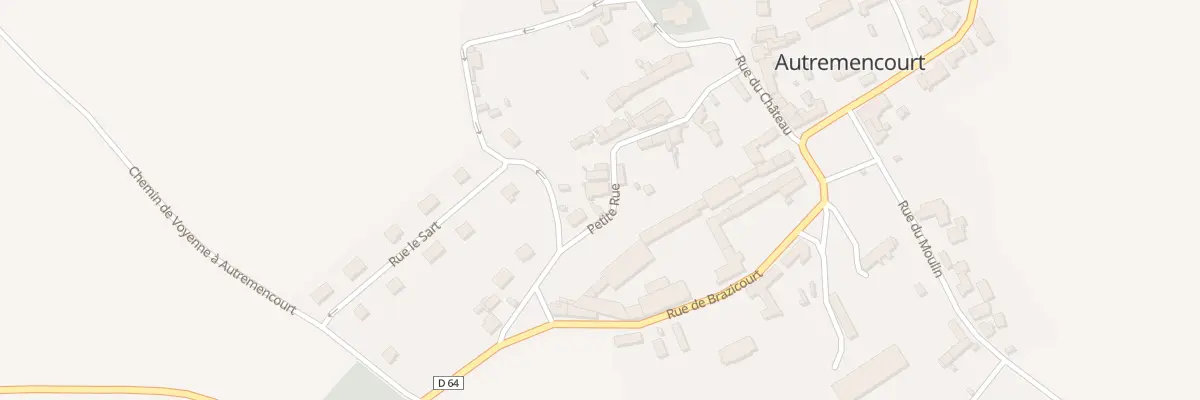 Plan du 8 Ptr Petite Rue à Autremencourt