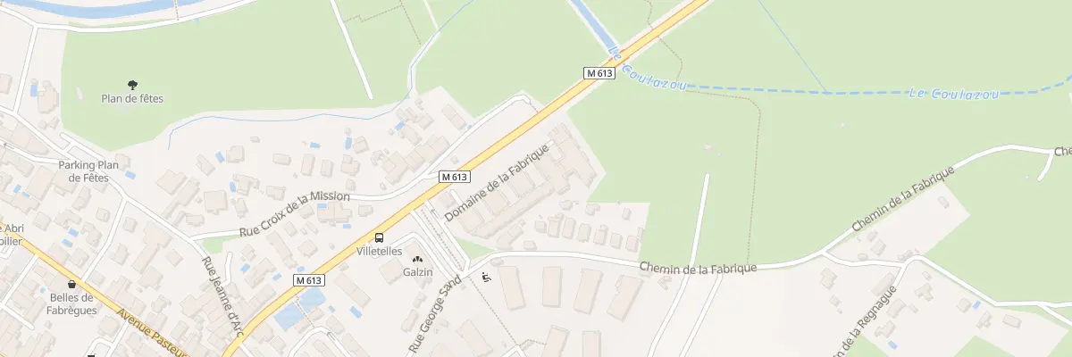 Plan du 1 Che de la Fabrique à Fabrègues