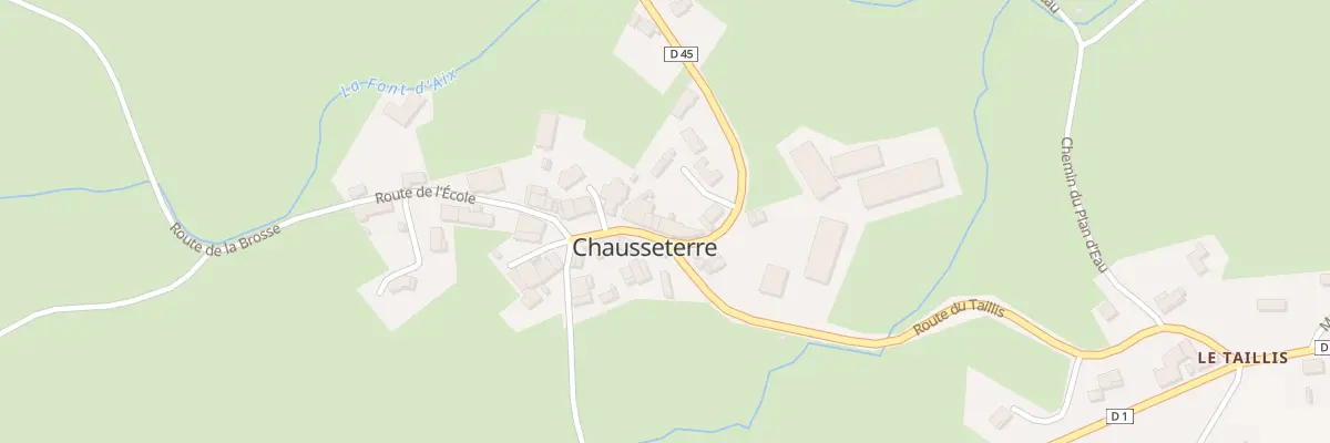 Plan du 5016 Le Bourg à Chausseterre
