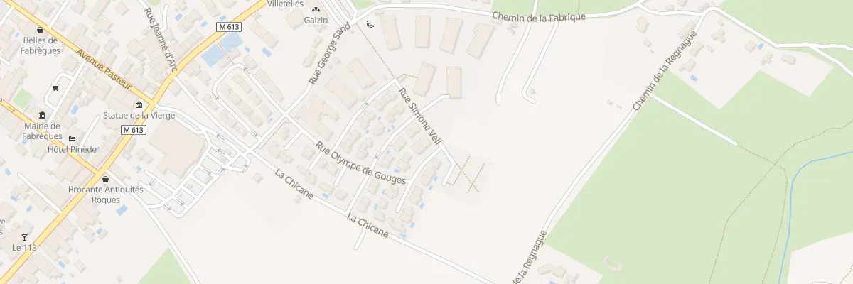 Plan du 2 Rue Marguerite Duras à Fabrègues