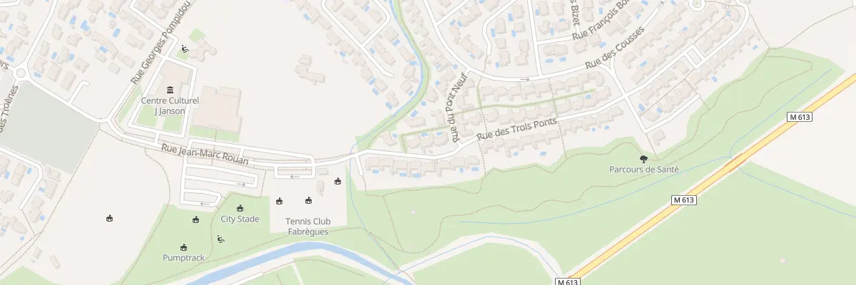 Plan du 5 Rue des Trois Ponts à Fabrègues