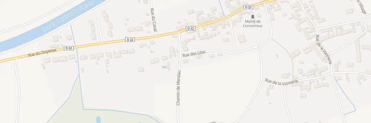 Plan du 7 Rue des Lilas à Concevreux