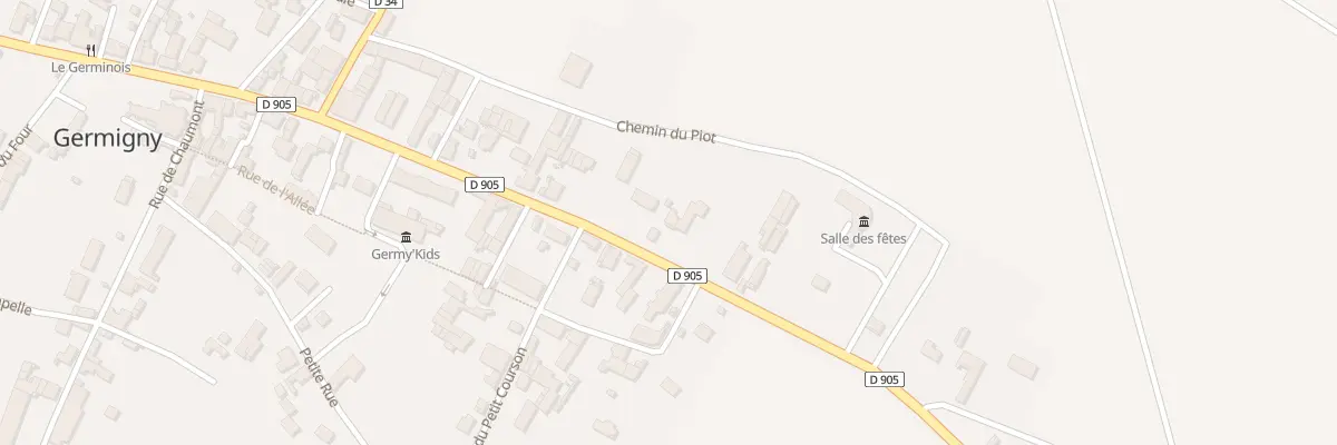 Plan du 23 Rte de Tonnerre à Germigny
