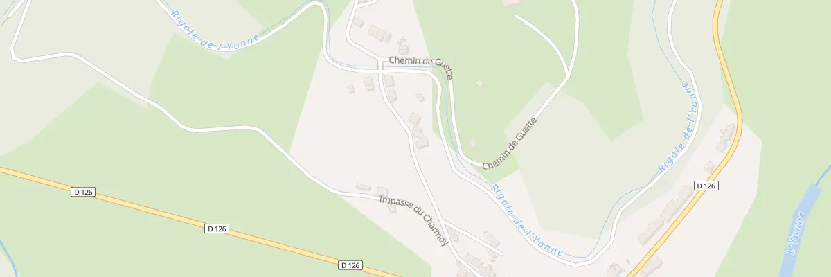 Plan du 111 Les Roches à Montreuillon