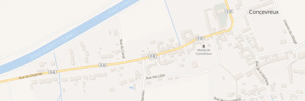 Plan du 20 Rue du Doyenet à Concevreux