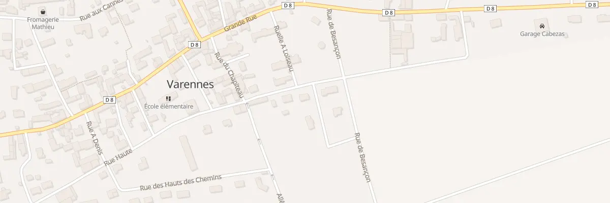 Plan du 9 Rue Haute à Varennes