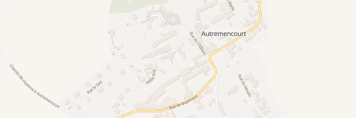 Plan du 3 Ptr Petite Rue à Autremencourt