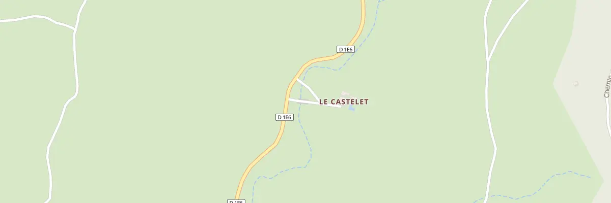 Plan du 5009 Le Castelet à Ferrières-les-Verreries