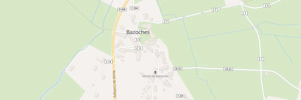 Plan du 14 Rue de l’Abbé Goulot à Bazoches