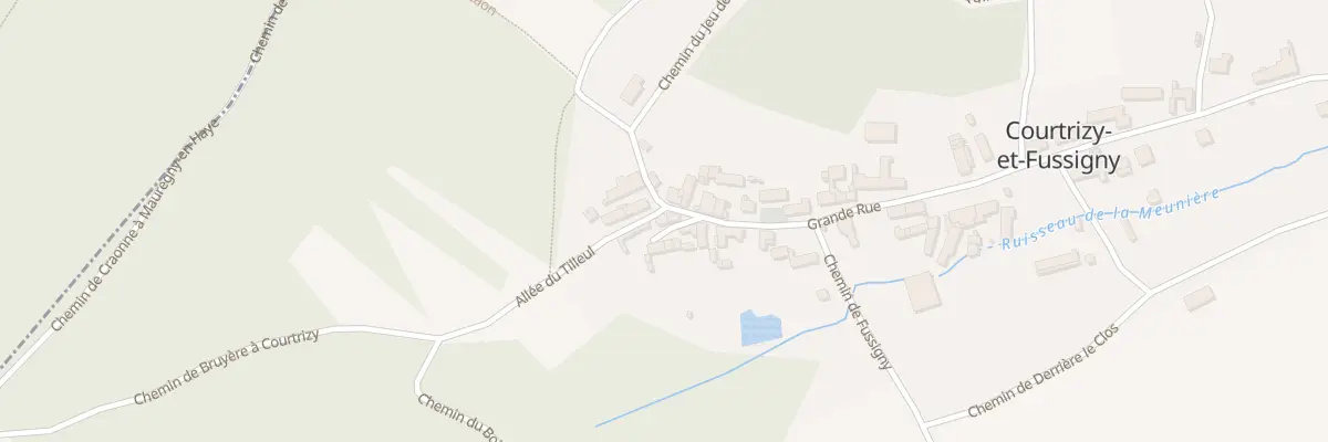 Plan du 2B Cour des Lilas à Courtrizy-et-Fussigny