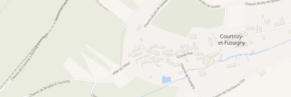 Plan du 34 Gr Grand Rue à Courtrizy-et-Fussigny