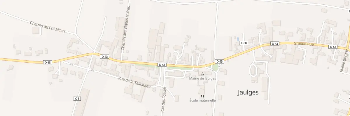 Plan du 21 Gr Grande Rue à Jaulges