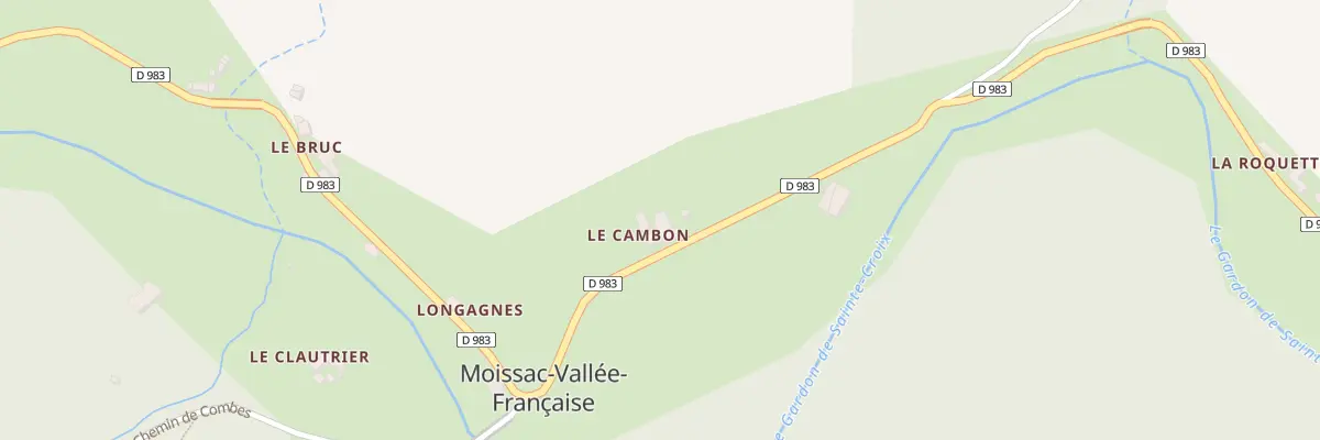 Plan du 5026 Moissac Village à Moissac-Vallée-Française