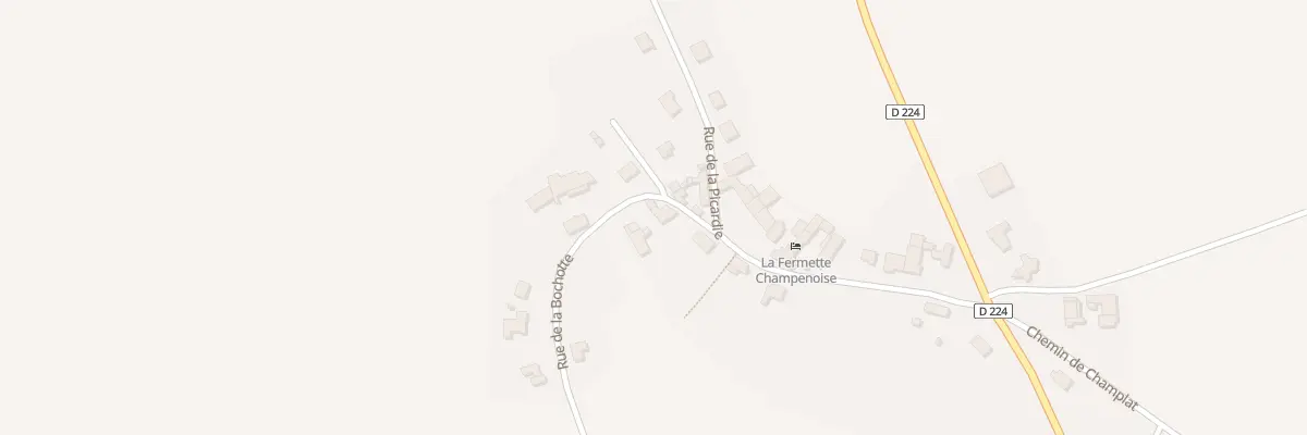 Plan du 1 Rue de la Bochotte à Jonquery