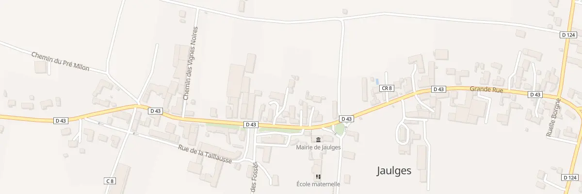 Plan du 25 Gr Grande Rue à Jaulges