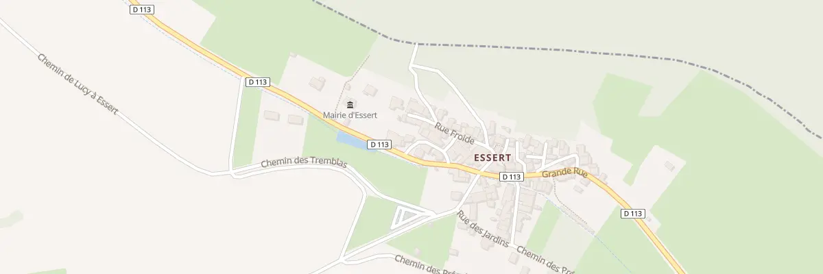 Plan du 5001 Rue des Granges - Essert à Lucy-sur-Cure