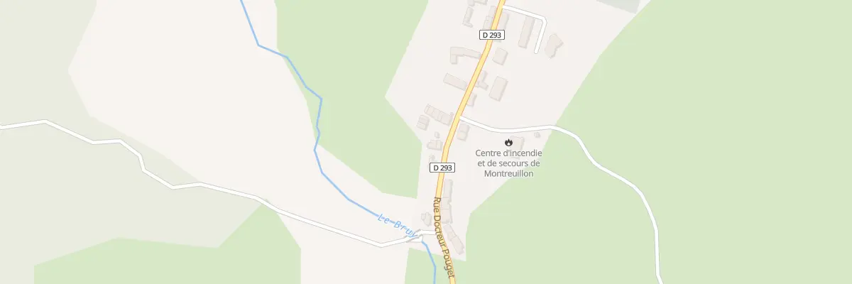 Plan du 40 Rue du Docteur Pouget à Montreuillon