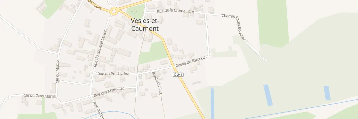 Plan du 1 Rle du Faux Lit à Vesles-et-Caumont