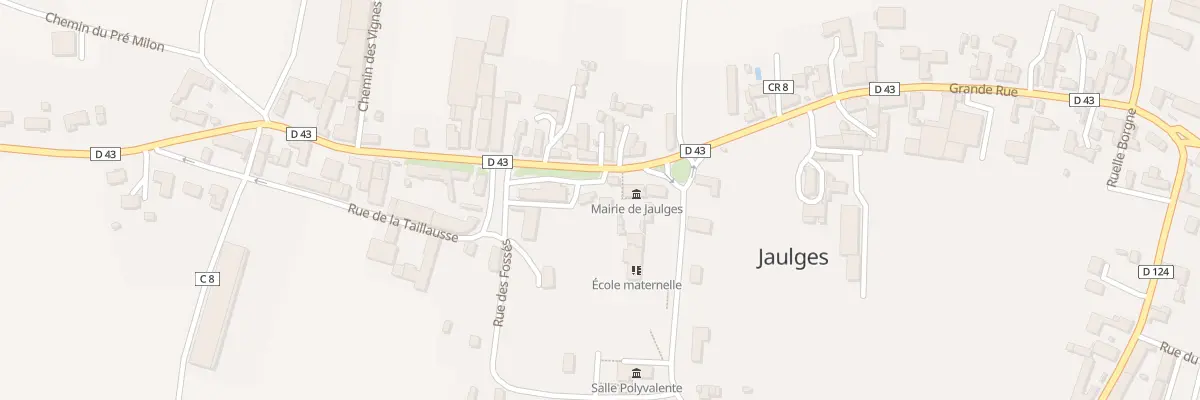 Plan du 8 Gr Grande Rue à Jaulges