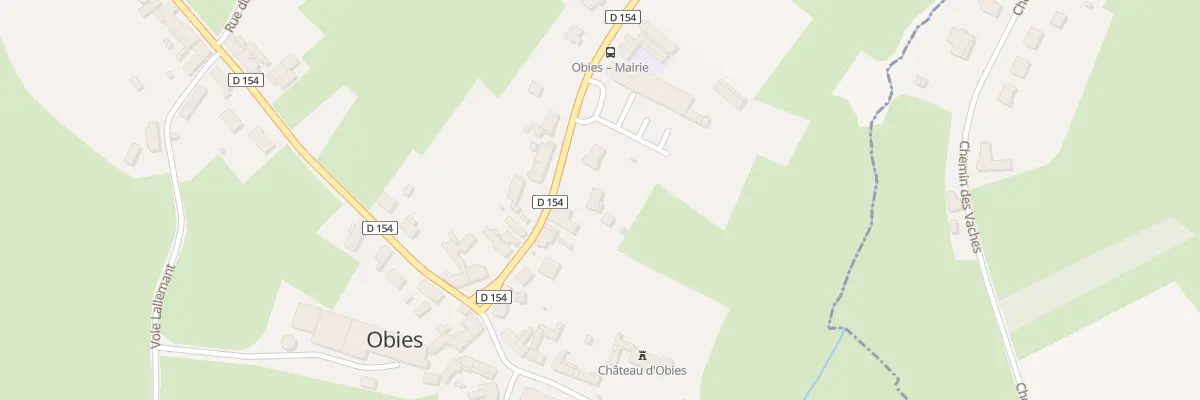 Plan du 90 Rue de Wiarde à Obies