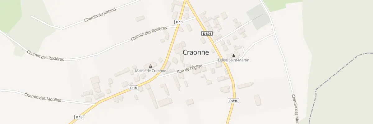 Plan du 3 Rue de l’Eglise à Craonne