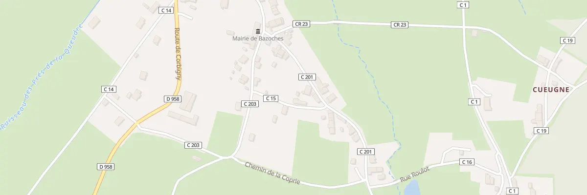Plan du 3 Rue du Puits à Bazoches