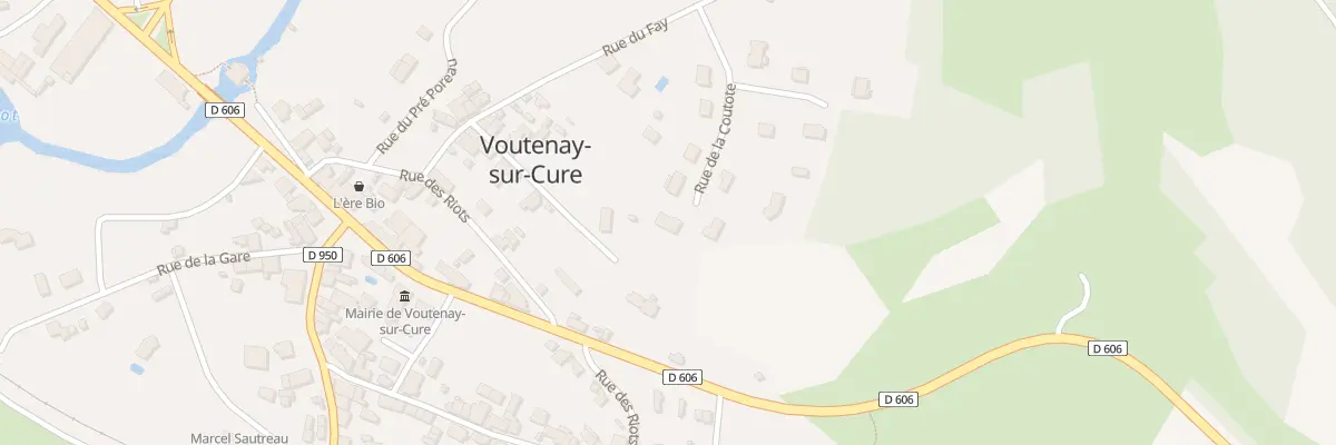 Plan du 9 Rue de la Coutote à Voutenay-sur-Cure