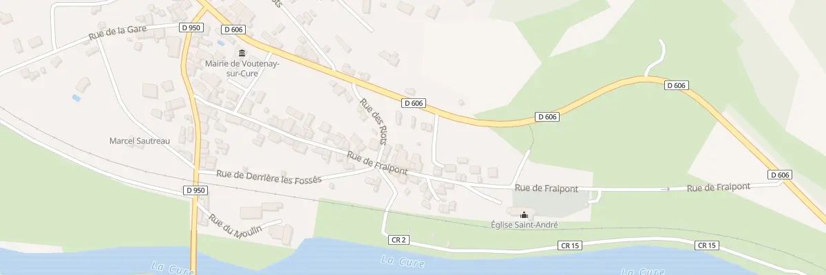 Plan du 52 Rte Nationale 6 à Voutenay-sur-Cure