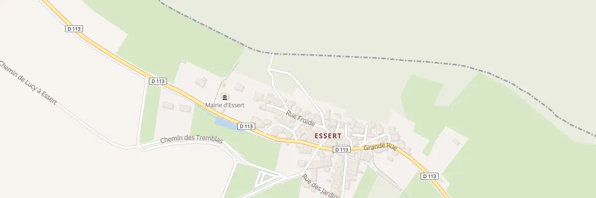Plan du 5011 Rue Froide - Essert à Lucy-sur-Cure