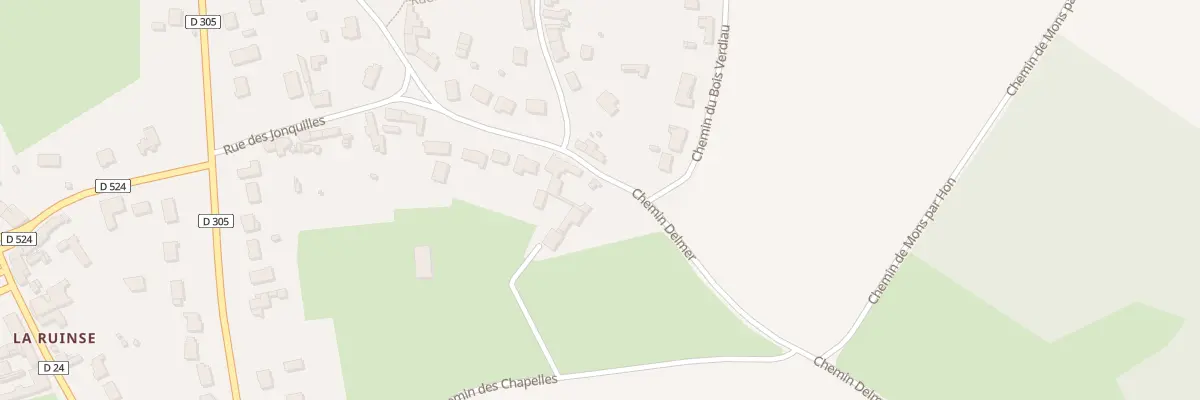 Plan du 8B Che Delmer à Houdain-lez-Bavay