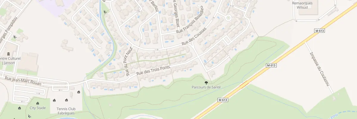 Plan du 23 Rue des Trois Ponts à Fabrègues