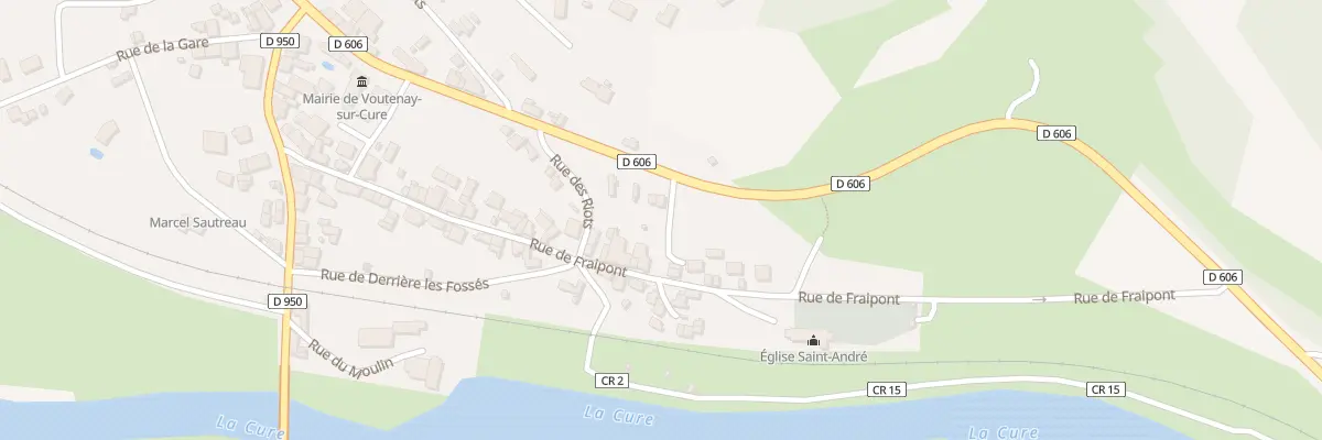 Plan du 54 Rte Nationale 6 à Voutenay-sur-Cure