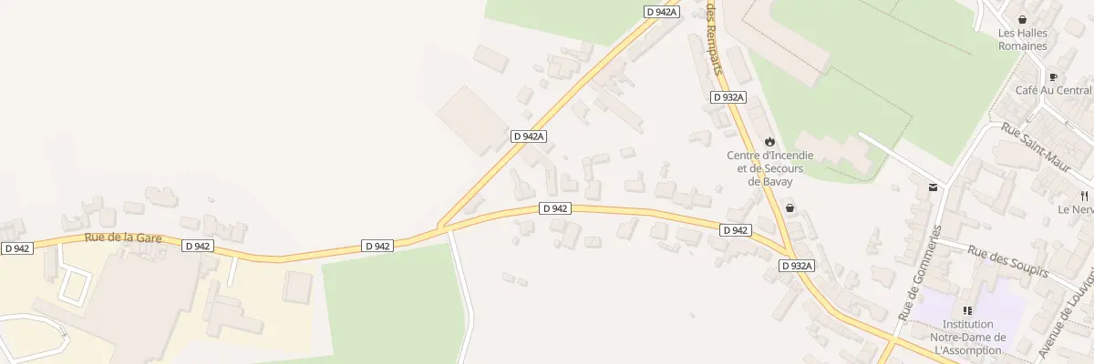 Plan du 30 Rue de la Gare à Bavay