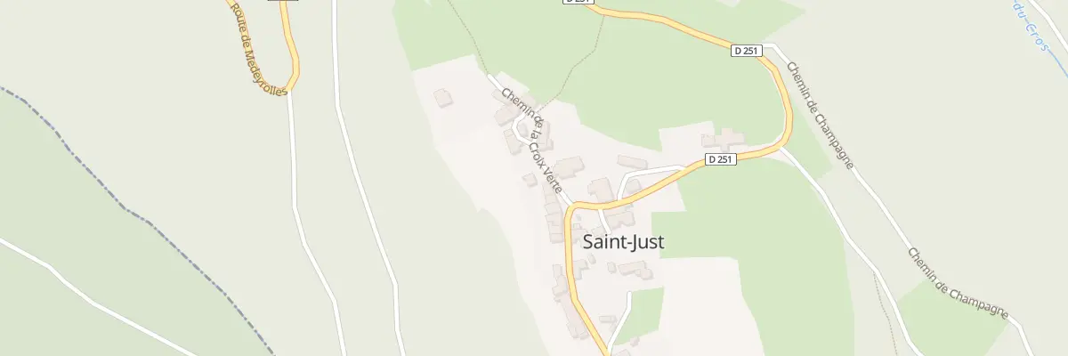 Plan du 5180 Le Bourg à Saint-Just