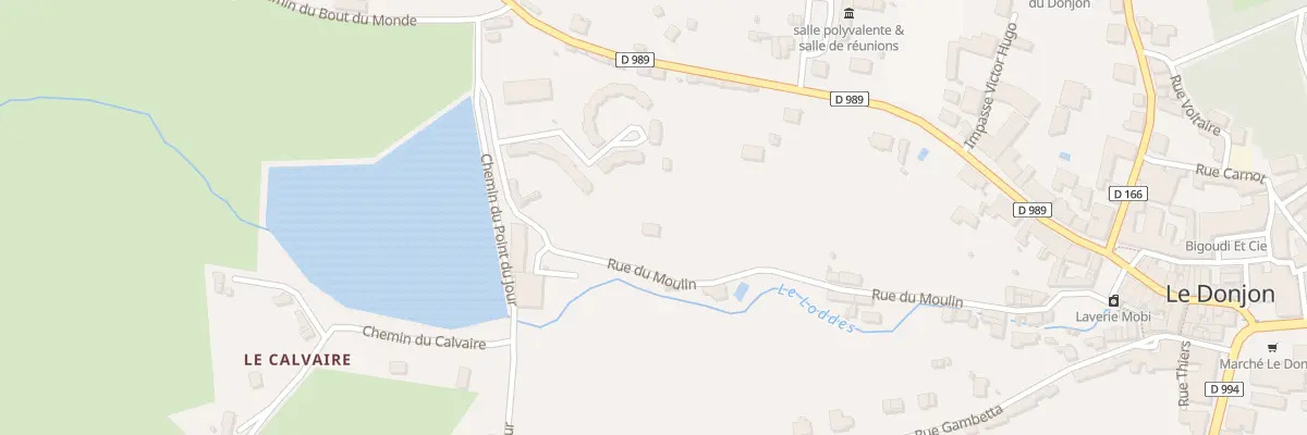 Plan du 18 Rue du Moulin au Donjon