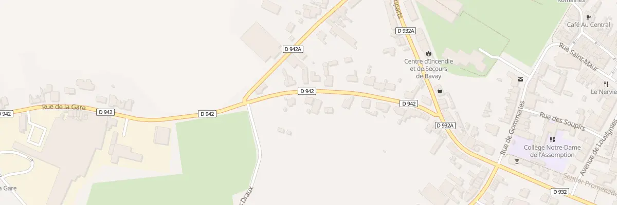 Plan du 23 Rue de la Gare à Bavay