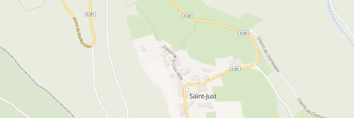 Plan du 5184 Le Bourg à Saint-Just
