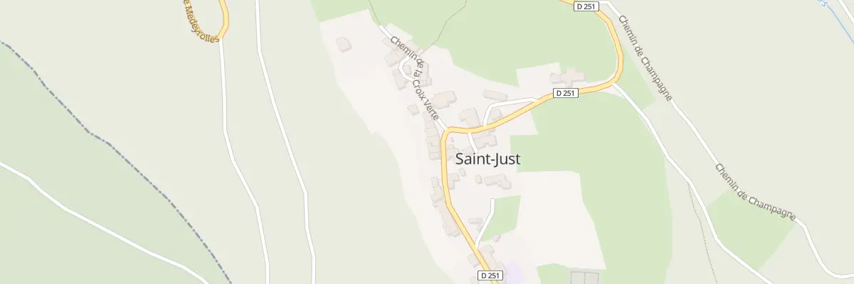 Plan du 5161 Le Bourg à Saint-Just