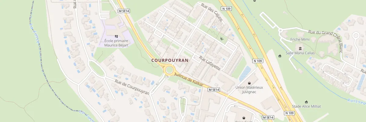 Plan du 2 Rue des Cajuns à Juvignac