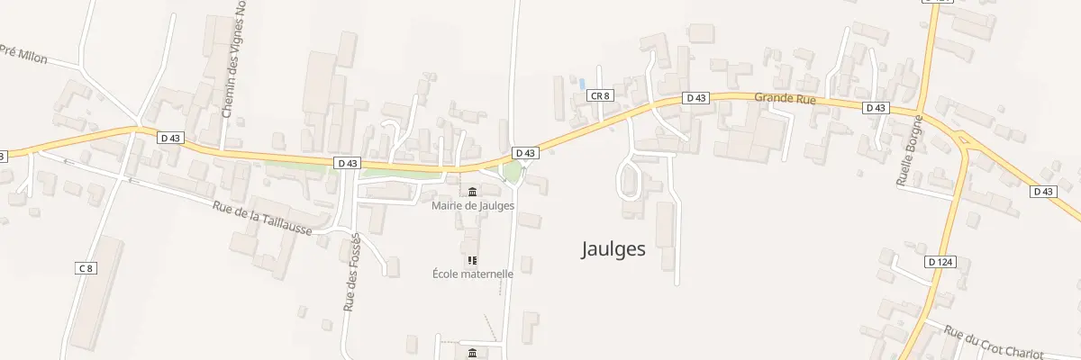 Plan du 1 Rue Glacée à Jaulges
