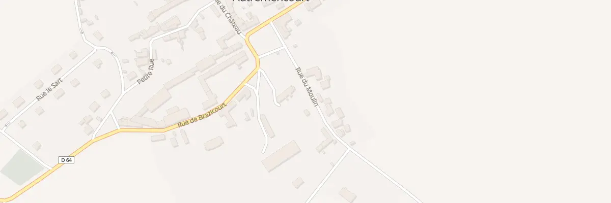 Plan du 2B Rue du Moulin à Autremencourt
