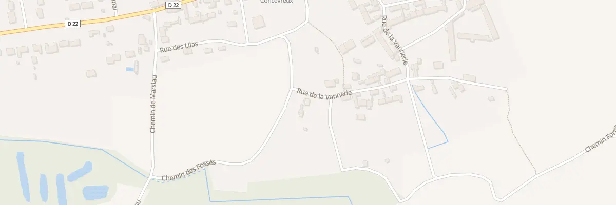 Plan du 15 Rue de la Vannerie à Concevreux