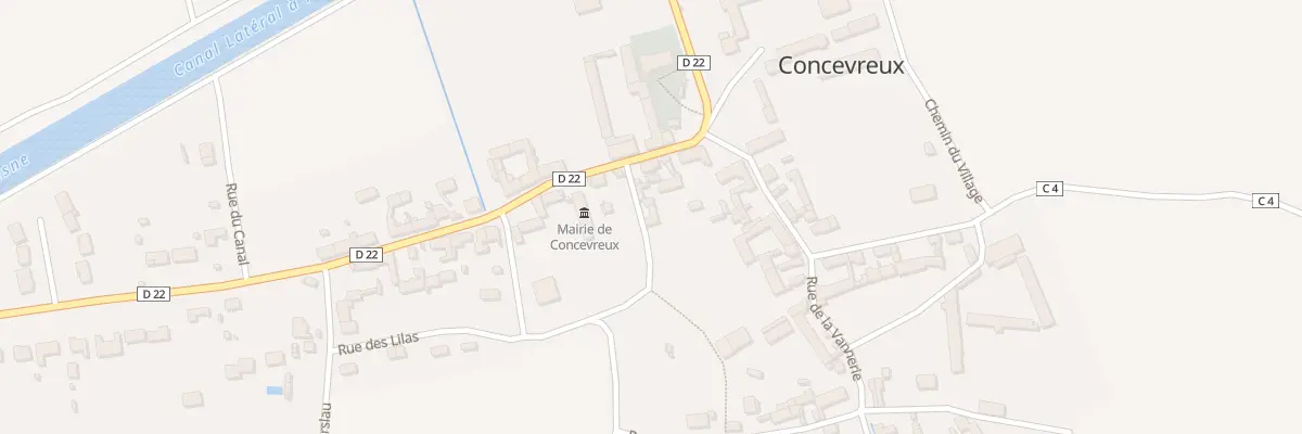 Plan du 3 Rue des Jardins à Concevreux