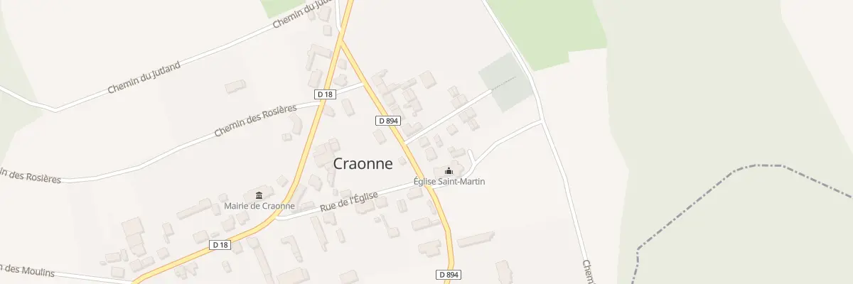 Plan du 11 Rue de Pontavert à Craonne