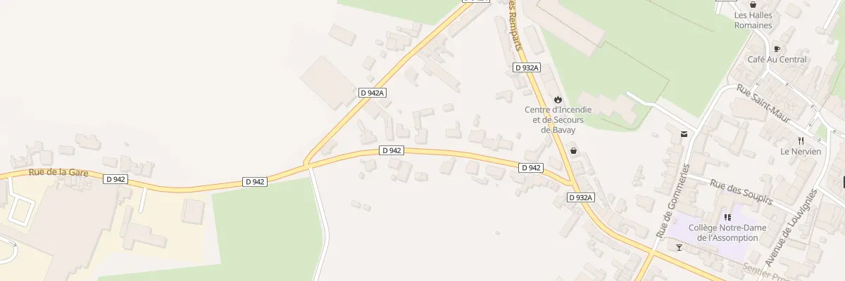 Plan du 26 Rue de la Gare à Bavay