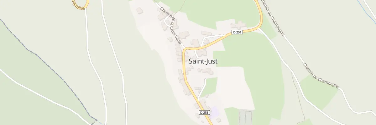 Plan du 5175 Le Bourg à Saint-Just
