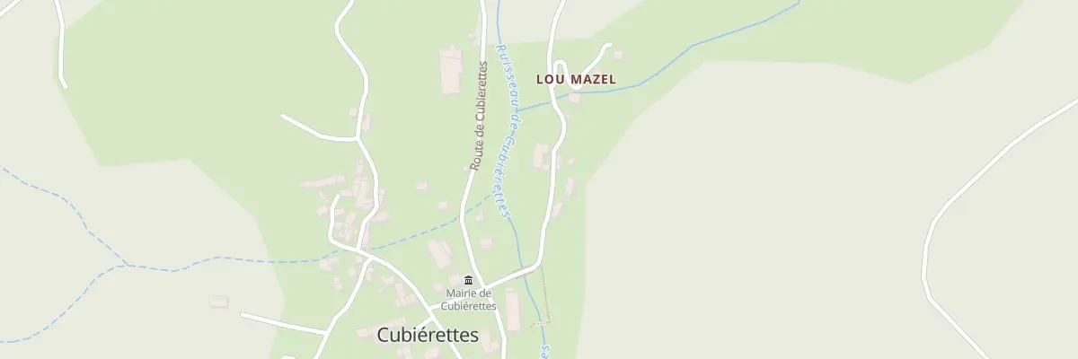 Plan du 5027A Village de Cubierettes à Cubiérettes