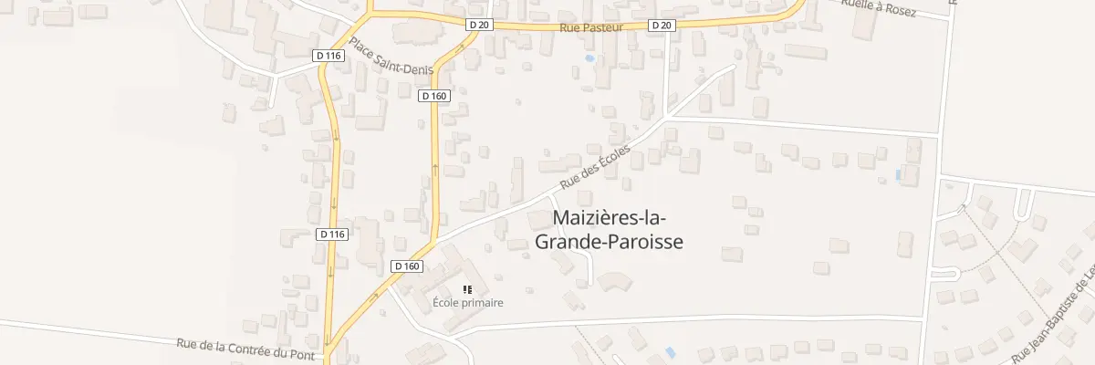 Plan du 19 Rue des Ecoles à Maizières-la-Grande-Paroisse