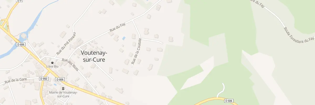 Plan du 1 Rue de la Morache à Voutenay-sur-Cure